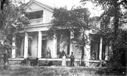 Thomas P. Collins house with wife, daughter, & slave