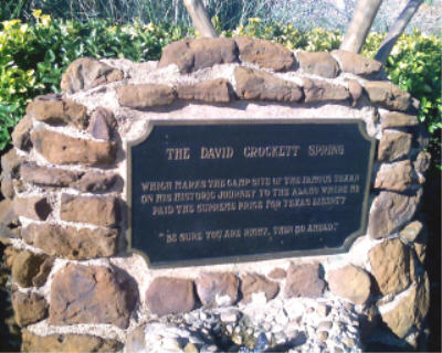 Davy Crockett fountain